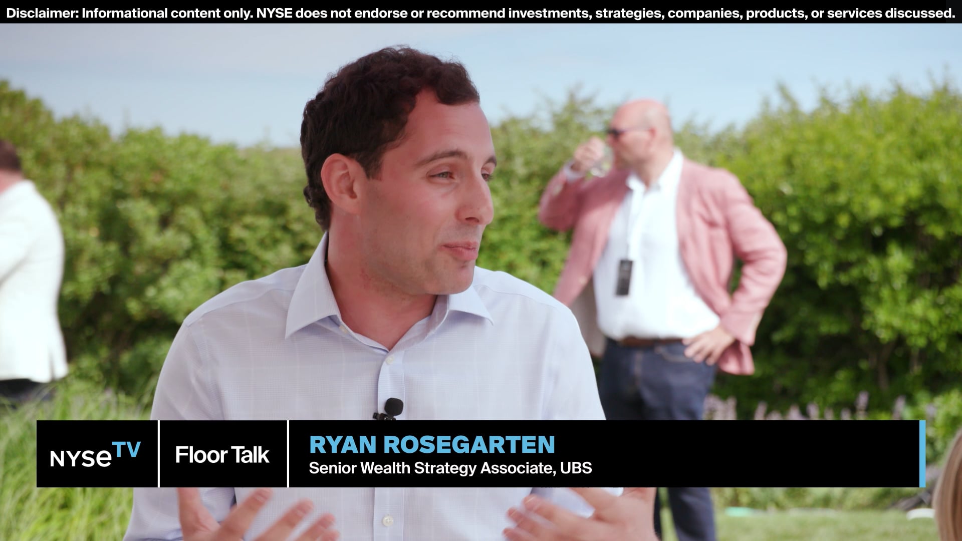 UBS Senior Wealth Strategy Associate Ryan Rosegarten