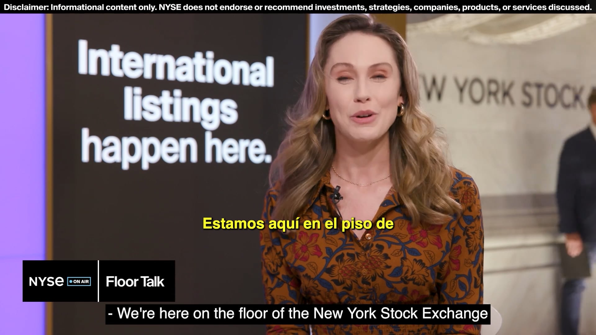 Cataltheia Eddie Catalfamo NYSE International Day ES