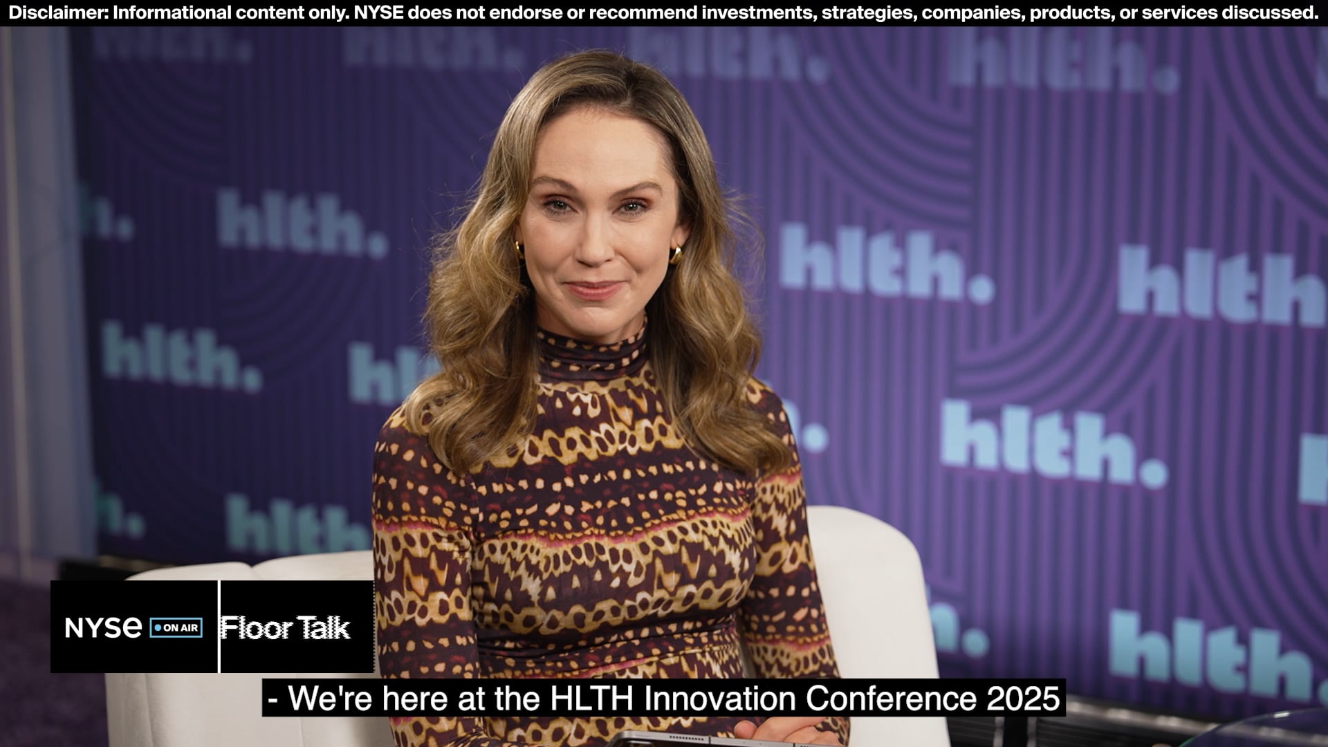 Bonnie Hyun of NYSE at HLTH 2025
