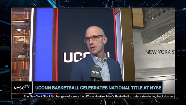 UConn Head Coach Dan Hurley Rings The...