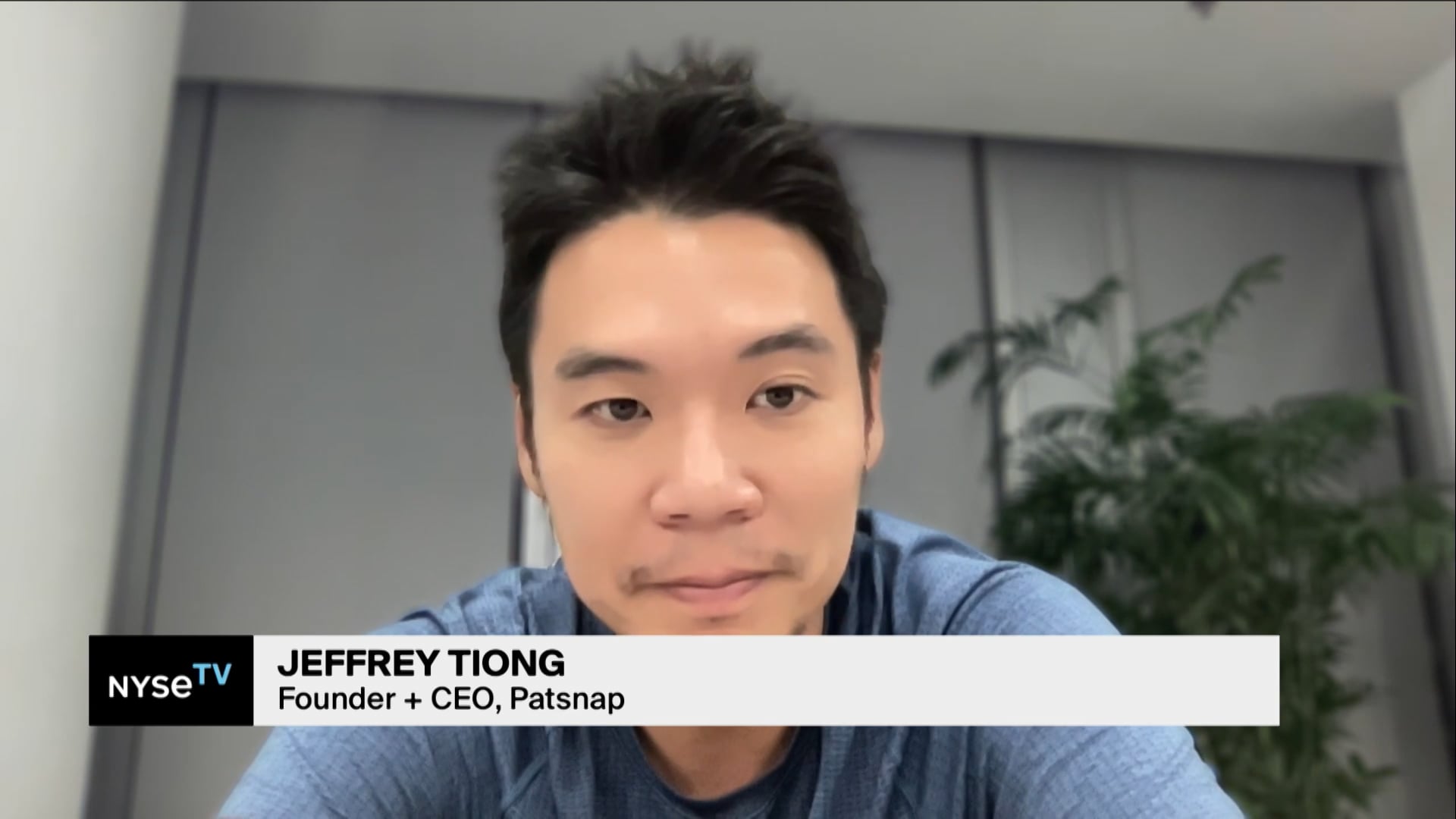 Jeffrey Tiong, Founder + CEO, Patsnap Joins NYSE TV