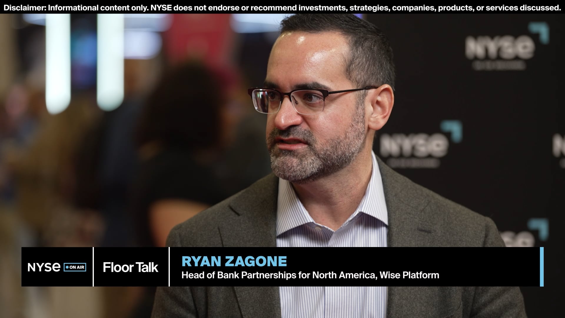 Wise Platform Head of Bank Partnerships Ryan Zagone at Money20/20 Las Vegas