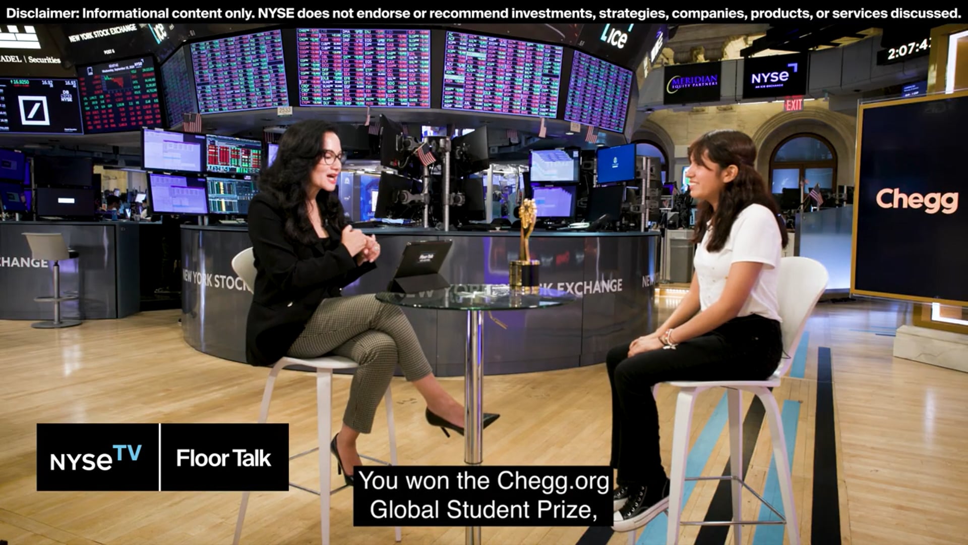 Ángela Elena Olazarán Laureano wins the Chegg.org Global Student Prize