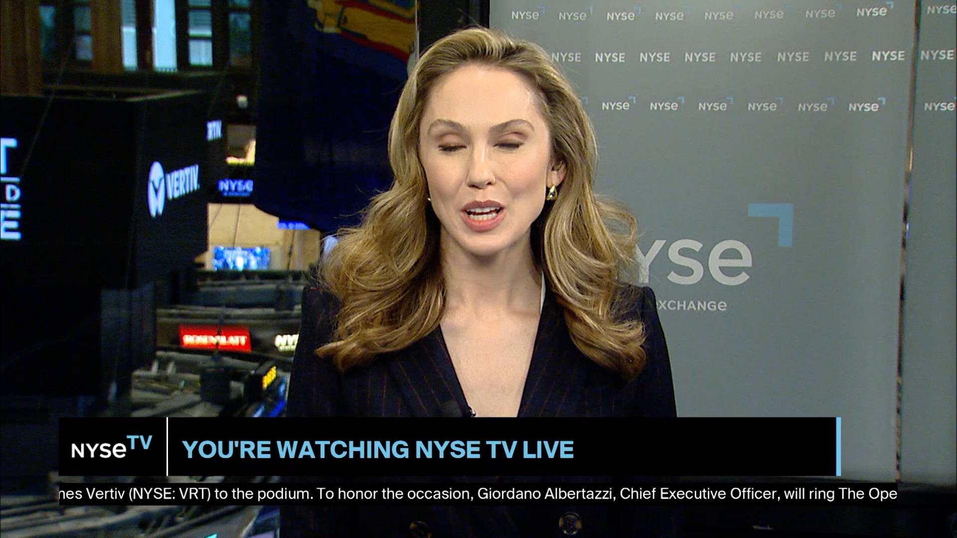 Gio Albertazzi, CEO at Vertiv joins NYSE TV Live