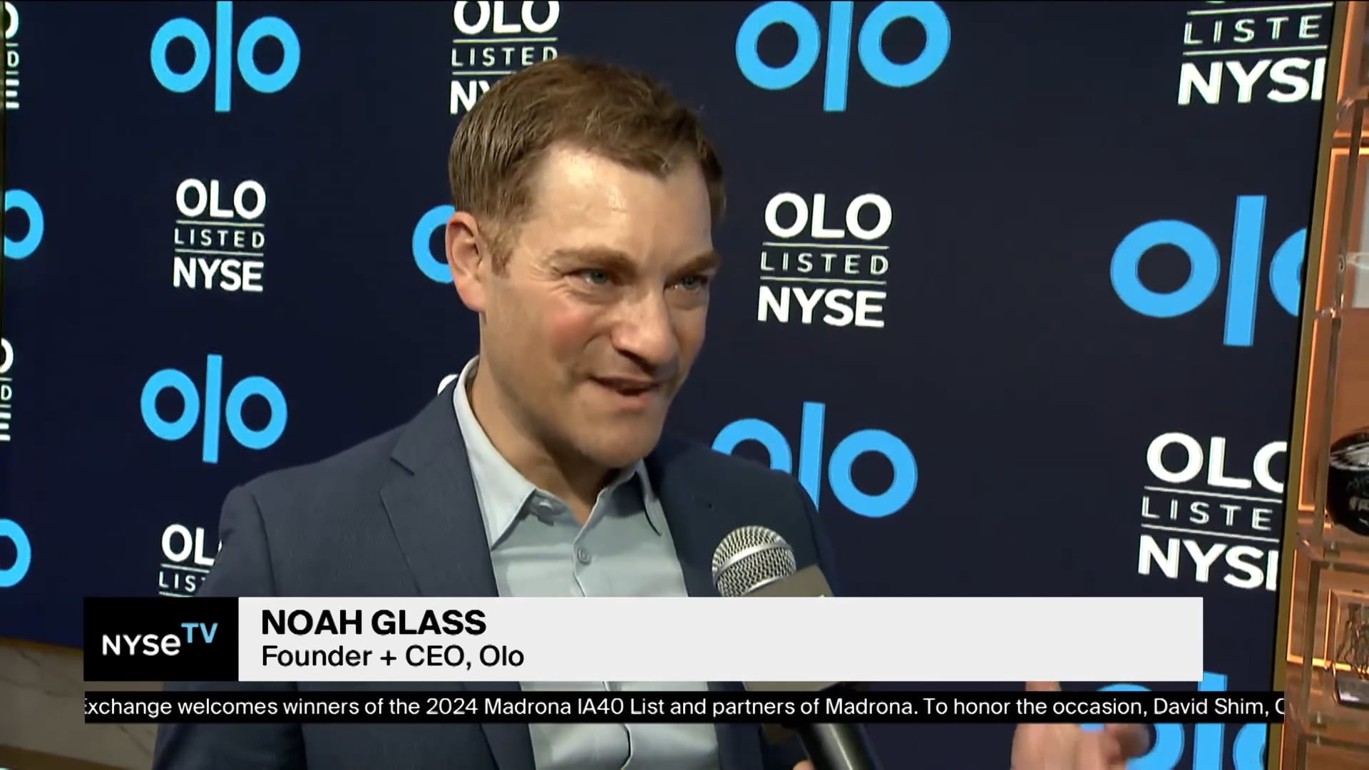Noah Glass, Founder + CEO, Olo Joins NYSE TV Live