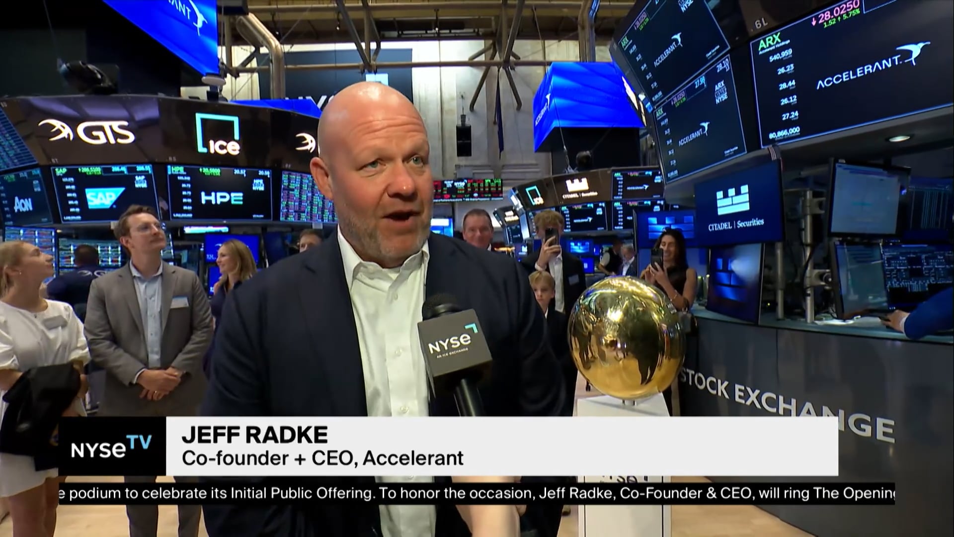 Jeff Radke, Co-founder + CEO, Accelerant Joins NYSE TV Live
