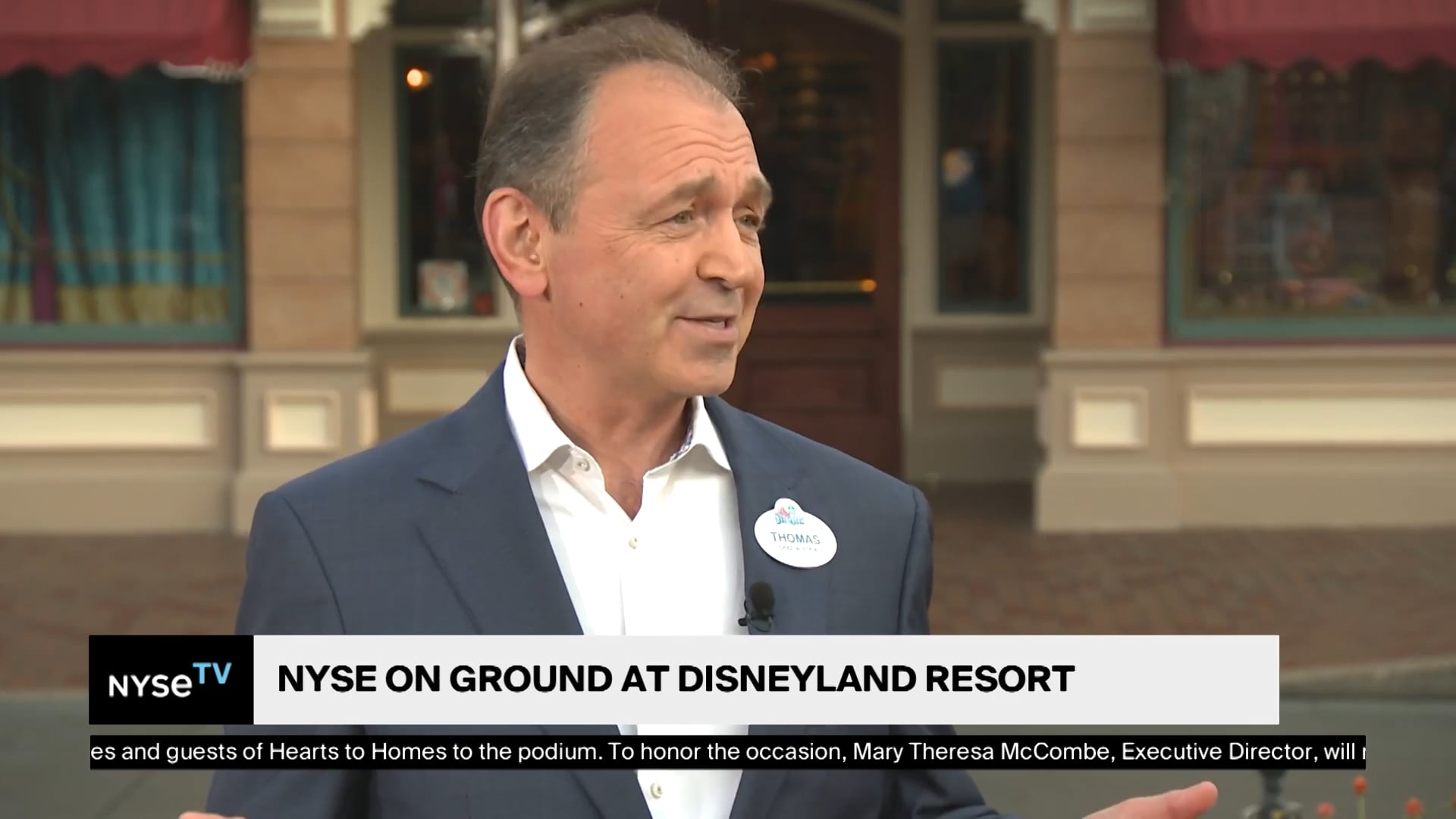 Thomas Mazloum, President, Disneyland Resort Joins NYSE TV