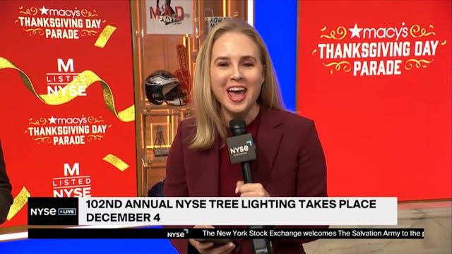 Santa Rings Opening Bell at NYSE on E...