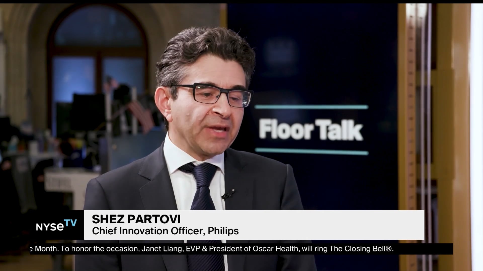 Shez Partovi Chief Innovation Officer, Philips Joins NYSE TV Live