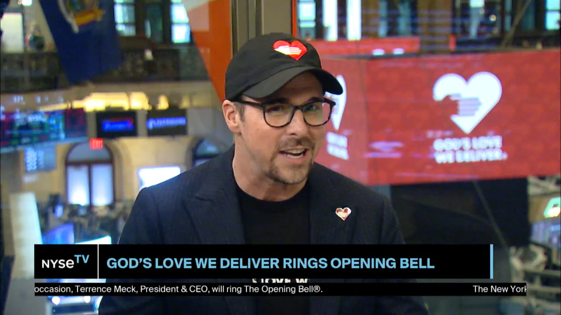 Terrence Meck, CEO + President, God’s Love We Deliver Joins NYSE TV Live