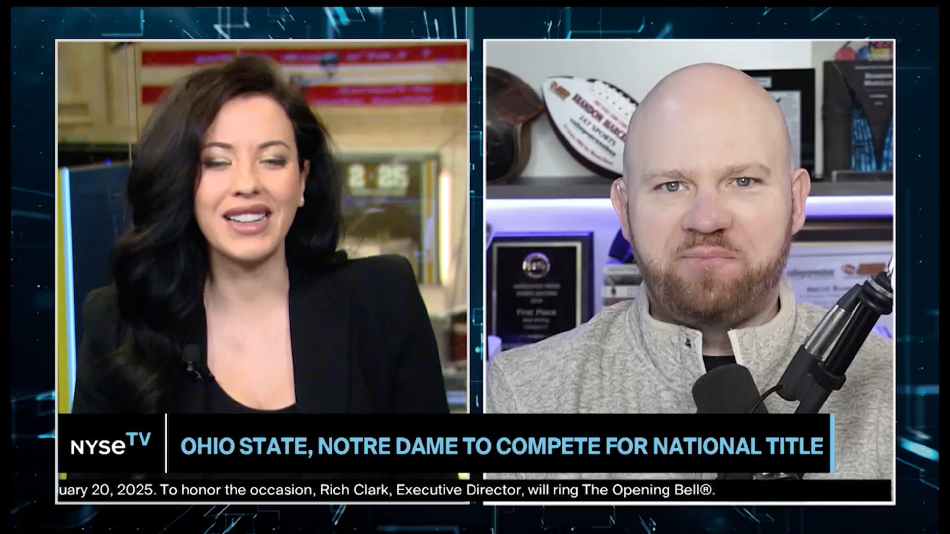 Brandon Marcello, College Football Reporter, CBS Sports Joins NYSE TV Live