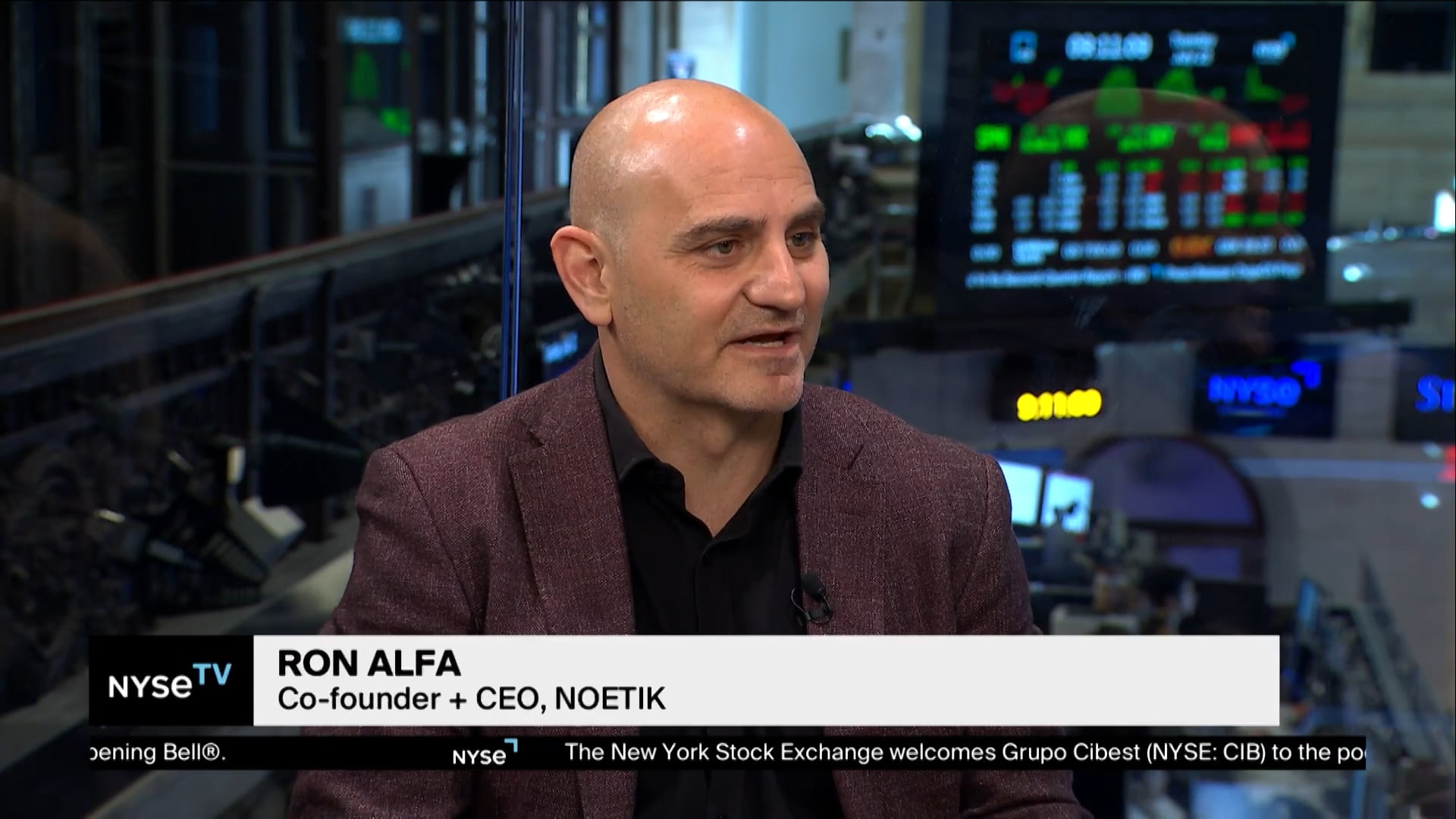 Ron Alfa, Co-Founder + CEO, NOETIK  Joins NYSE TV
