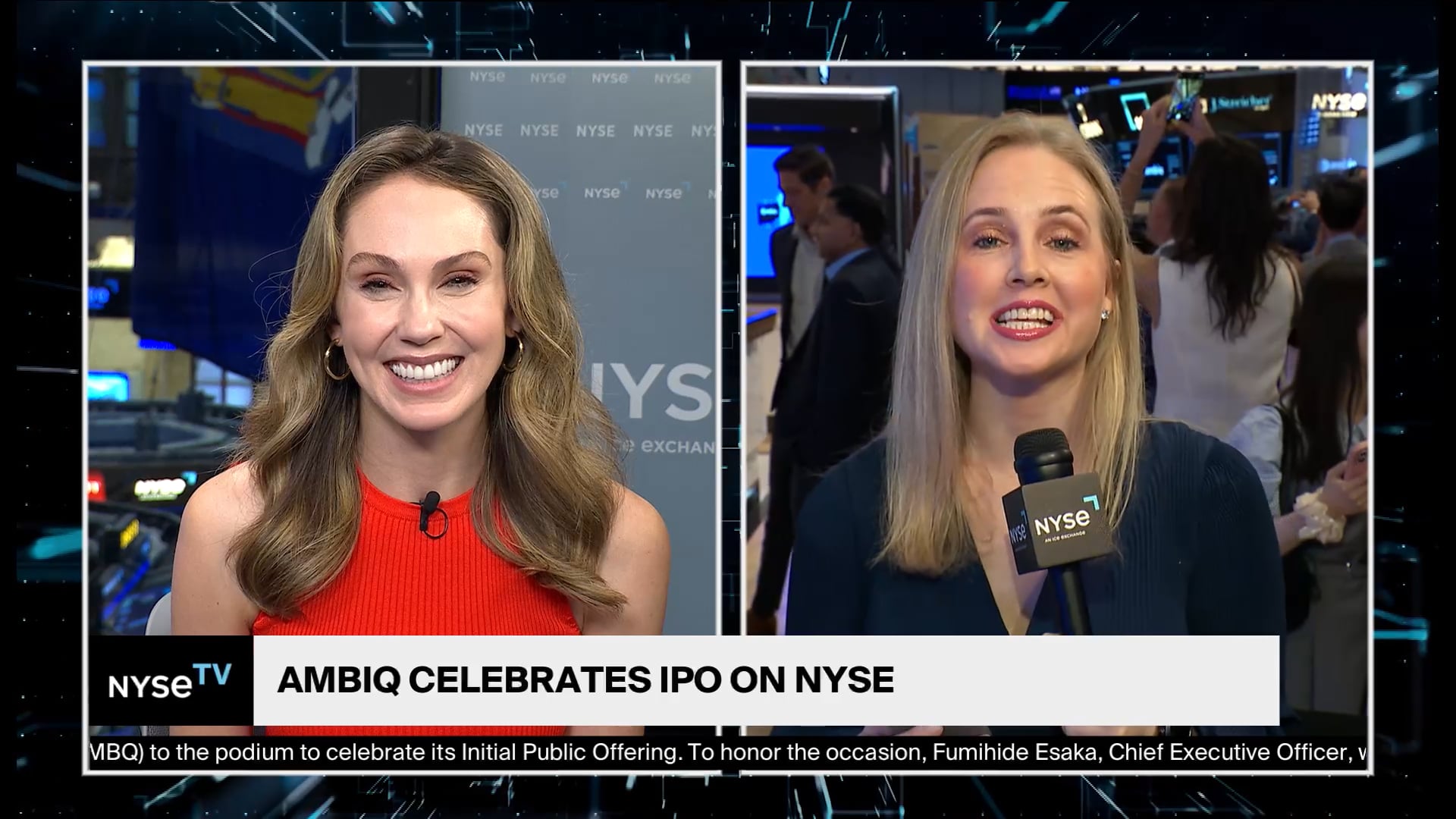 Fumihide Esaka, CEO at Ambiq Joins NYSE TV Live