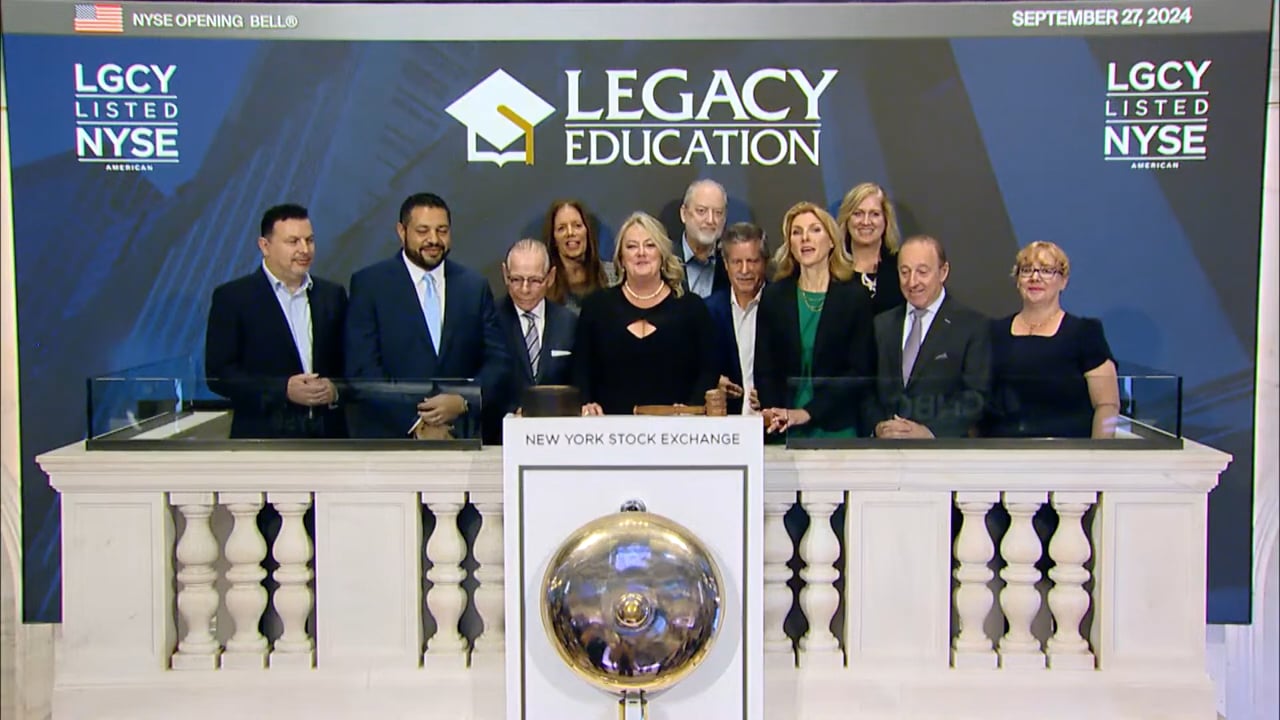Legacy Education, Inc. (NYSE American_ LGCY) Rings The Opening Bell®