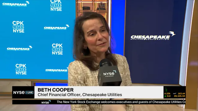 Chesapeake Utilities CFO Beth Cooper ...