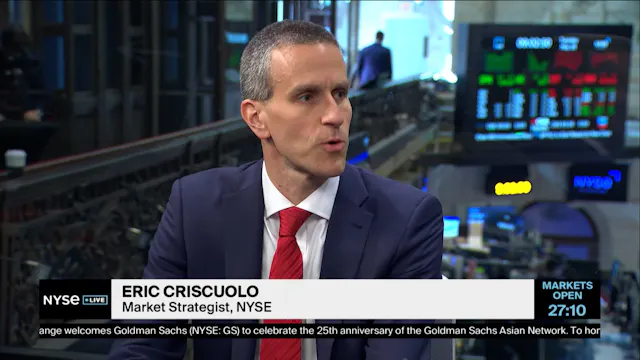 NYSE Market Strategist Eric Criscuolo...