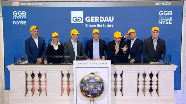 Gerdau (NYSE_ GGB) Rings The Closing ...