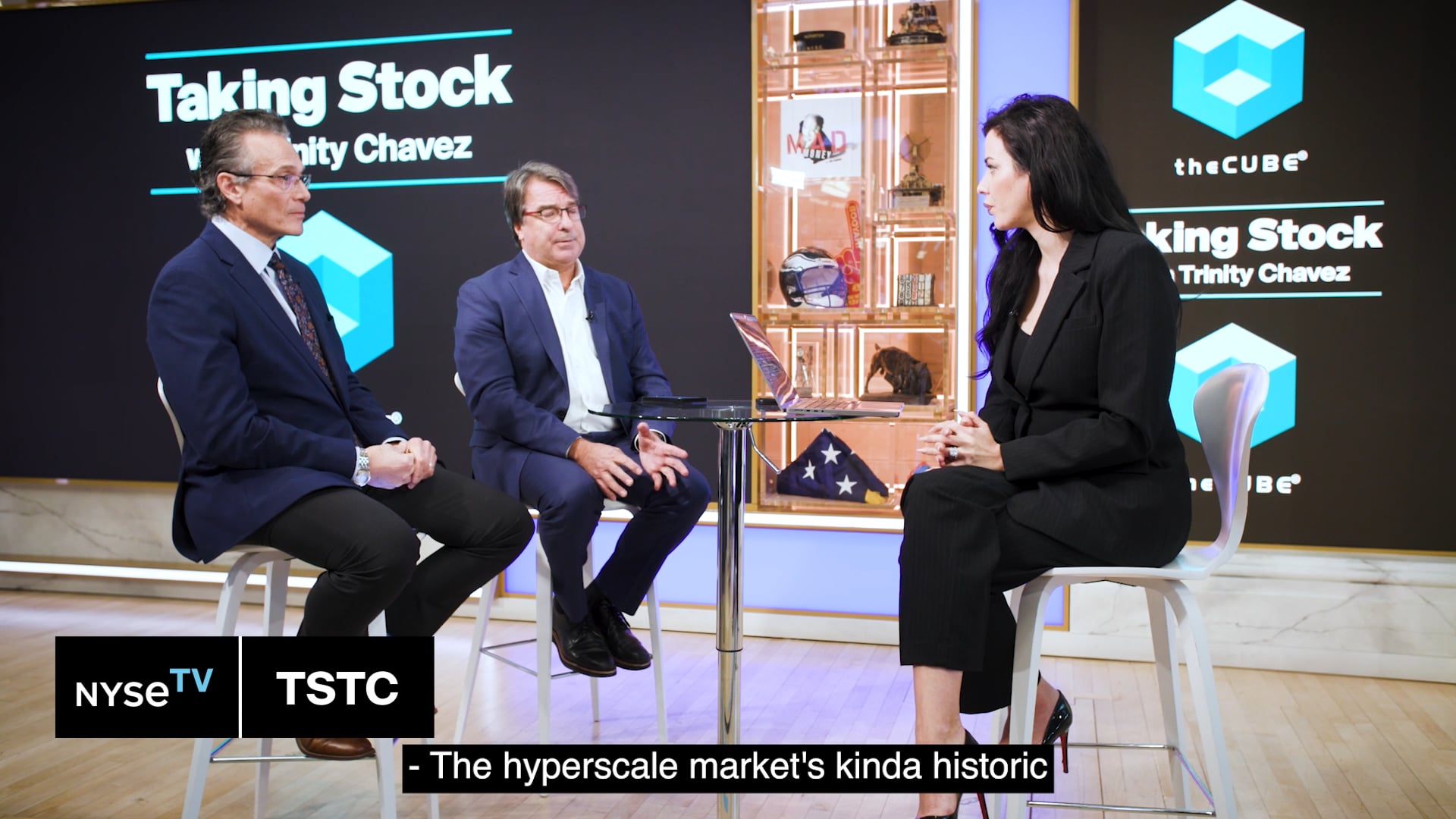 SiliconANGLE's The Cube Dave Vellante and John Furrier at NYSE