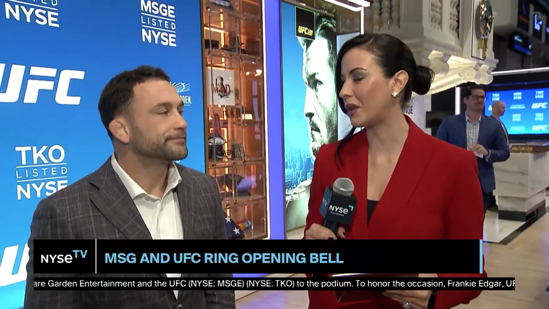 Frankie Edgar, UFC Hall of Famer Joins NYSE TV Live