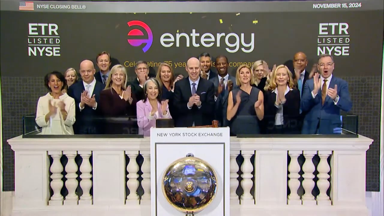 Entergy (NYSE_ ETR) Rings The Closing Bell® November 15th