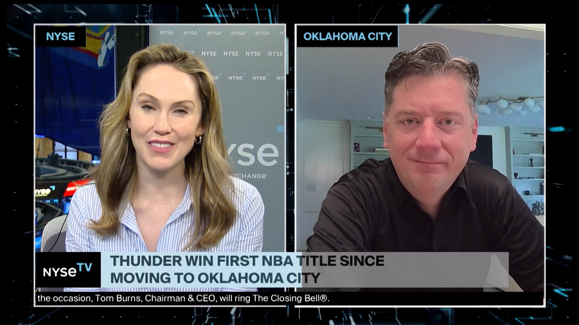 David Holt, Mayor, Oklahoma City Joins NYSE TV Live.