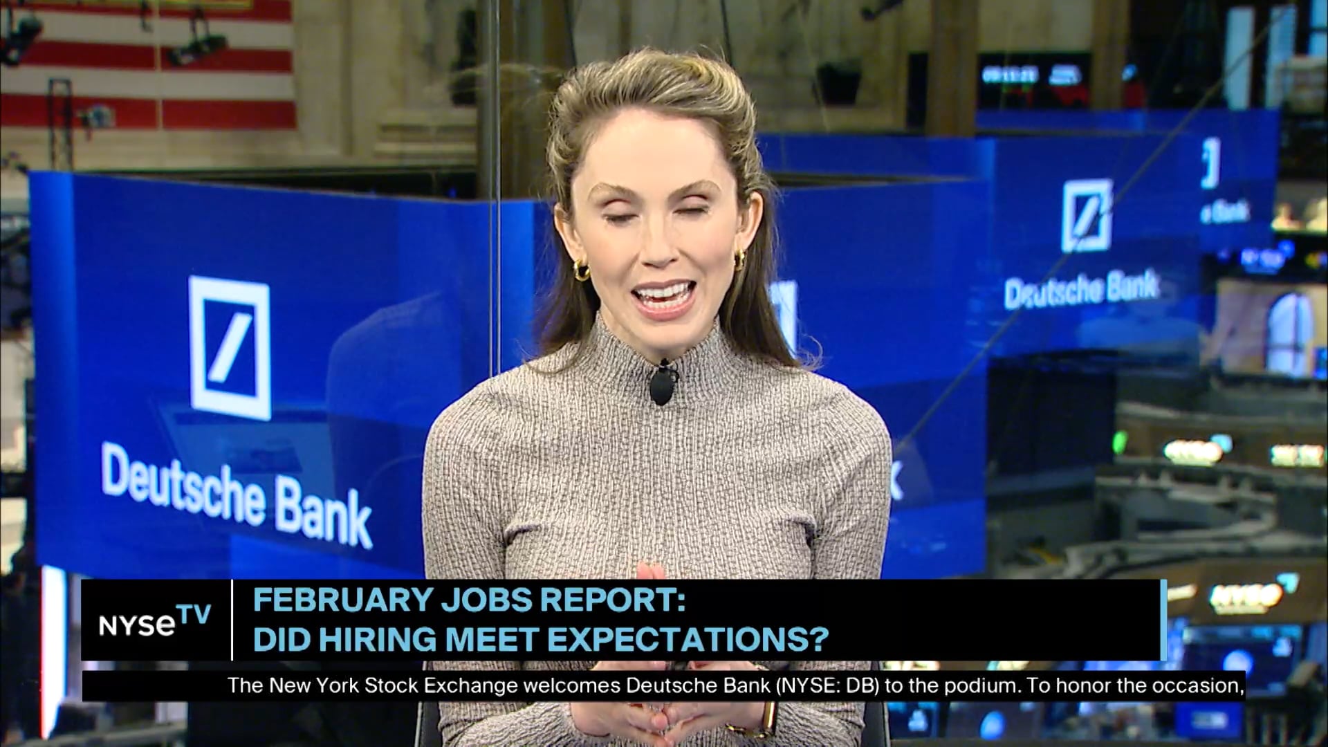 Amy Glaser, Senior Vice President at Adecco Joins NYSE TV Live