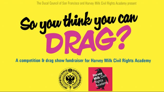 So You Think You Can Drag! 5/1 @ 8pm
