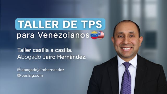 Taller de TPS para Venezolanos