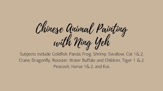 Chinese Animal Painting with Ning Yeh