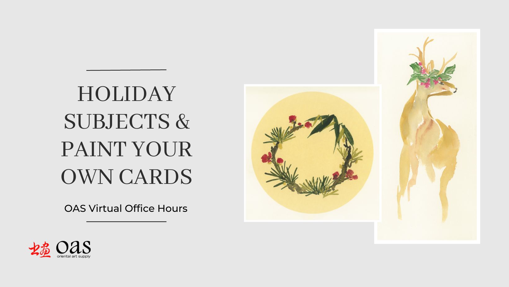 Virtual Office Hours: Holiday Subjects and Paint Your Own Cards