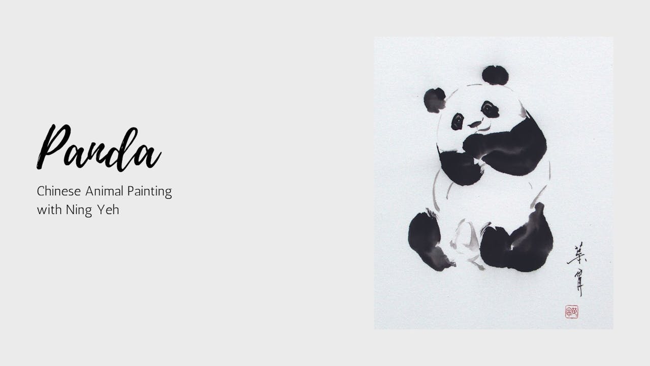 panda-chinese-animal-painting-with-ning-yeh-oaslife