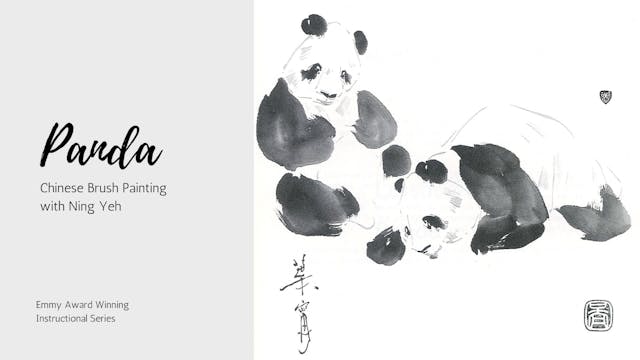 Panda - Chinese Brush Painting with N...