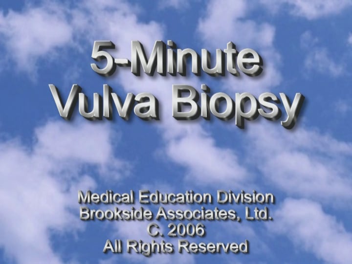 5 Minute Vulva Biopsy