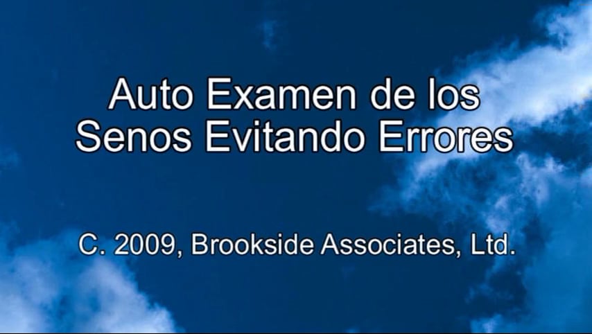 Auto Examen de los Senos Evitado Errores