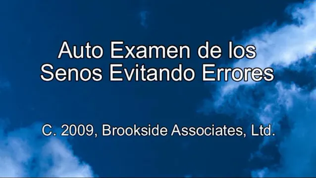 Auto Examen de los Senos Evitado Errores