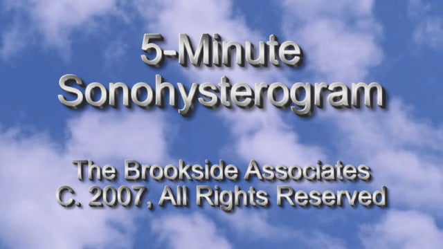 5 Minute Sonohysterogram