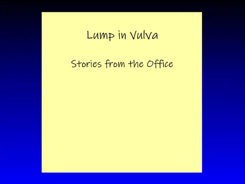 Lump in Vulva