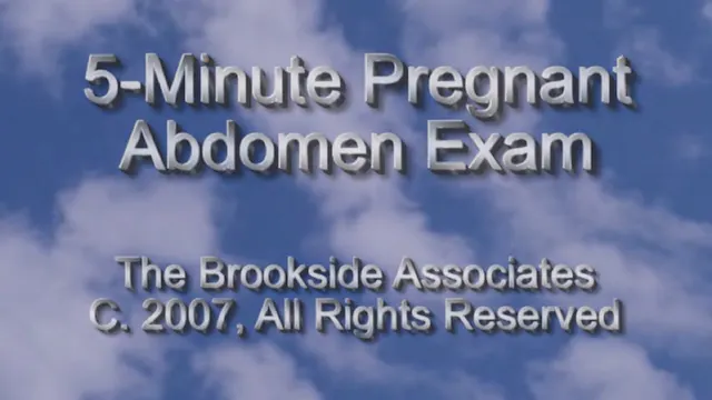 Pregnant Abdomen Exam