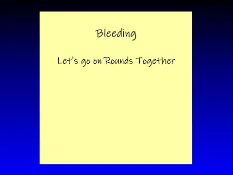 Bleeding