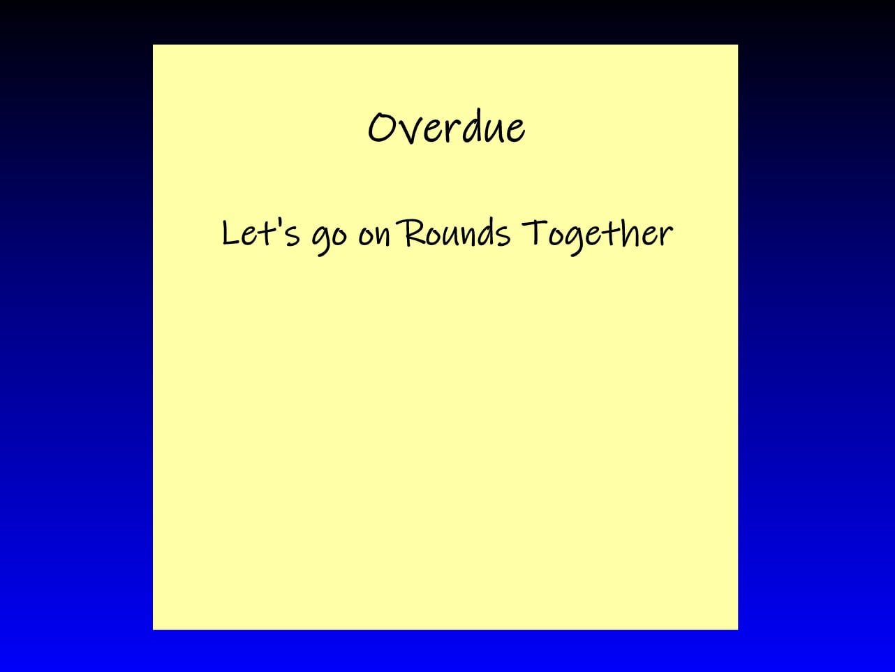 Overdue