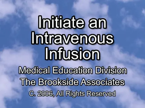 Initiate an IV