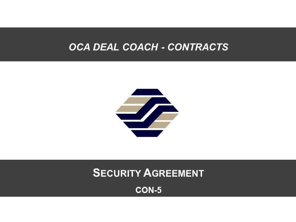 CON-5 Security Agreement