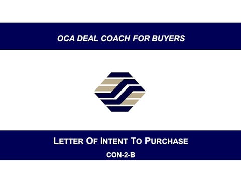 CON-2-B Letter Of Intent To Purchase