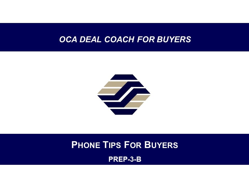 PREP-3-B Phone Tips For Buyers