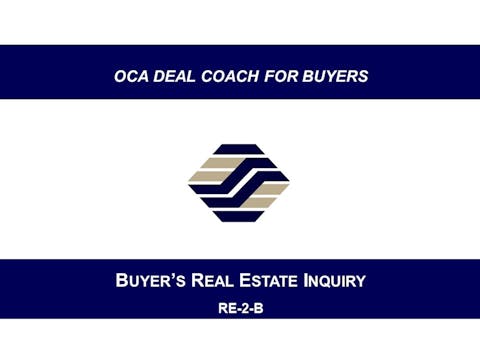 RE-2-B Buyer's Real Estate Inquiry