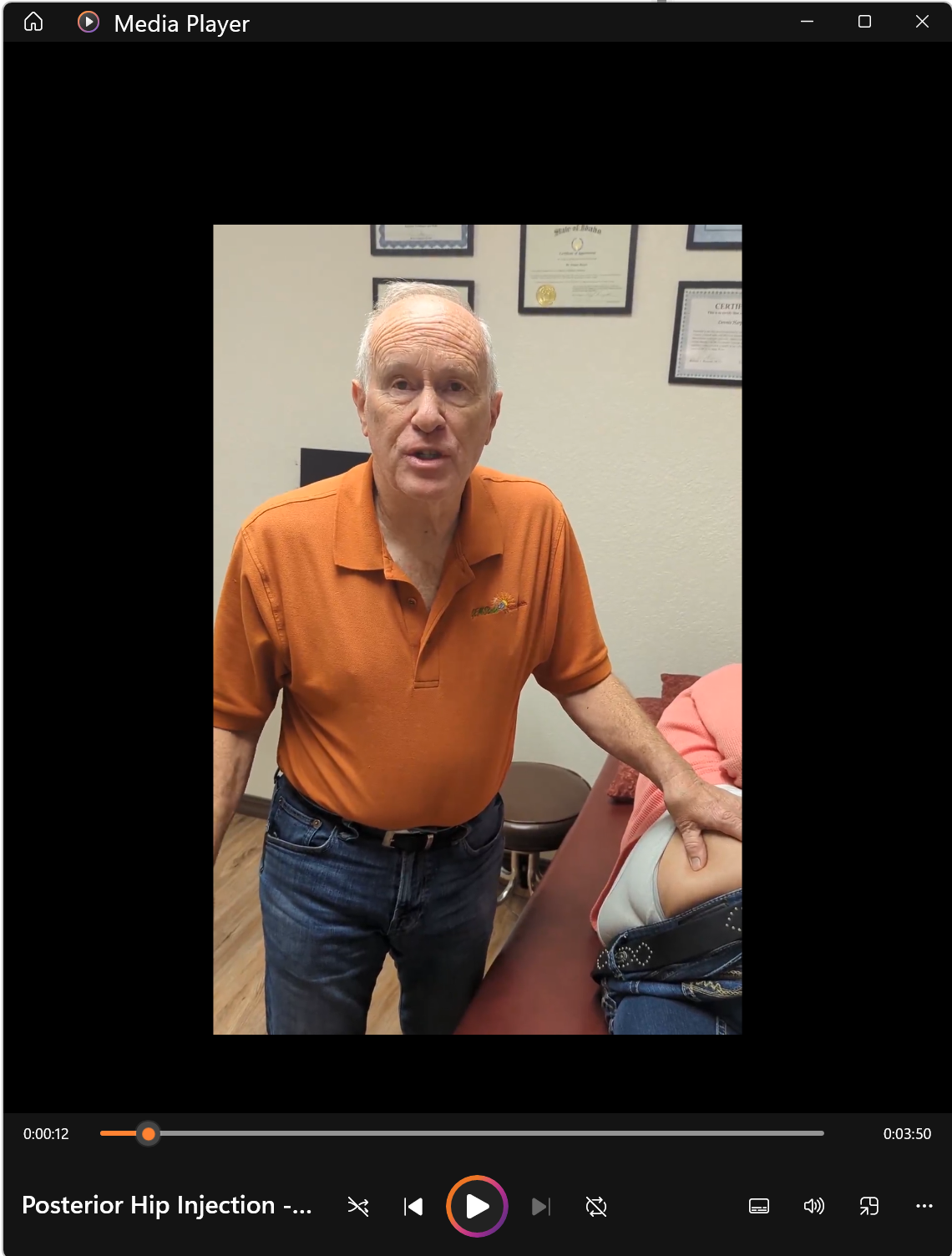 Posterior Hip Injection