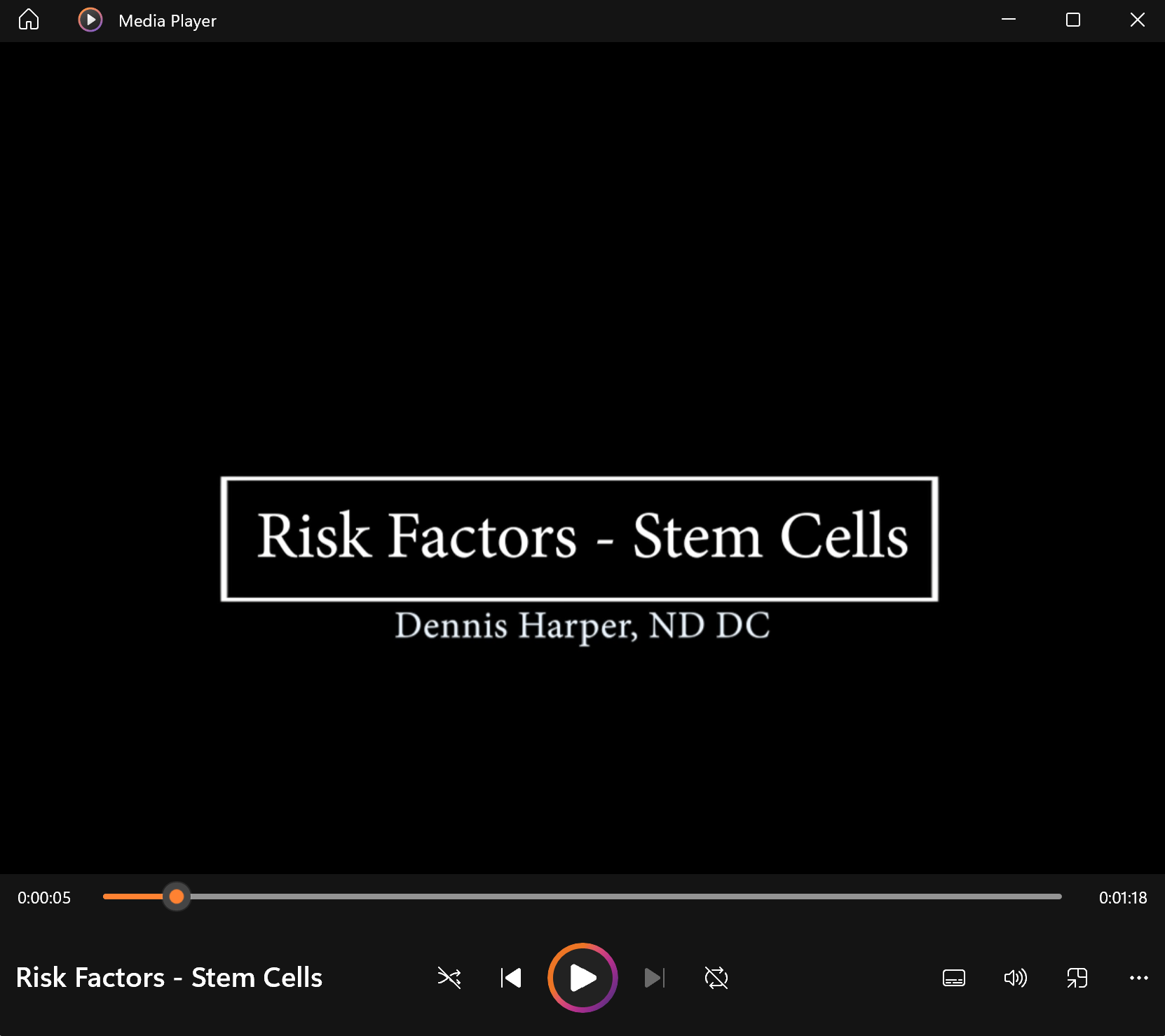 Risk Factors - Stem Cells