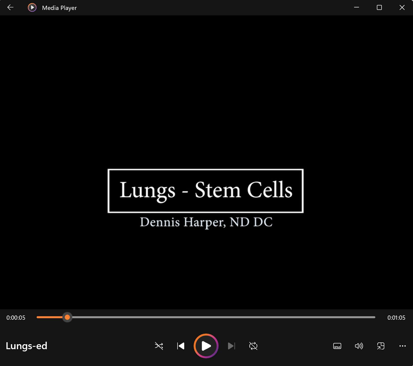 Lungs - Stem Cell Treatment