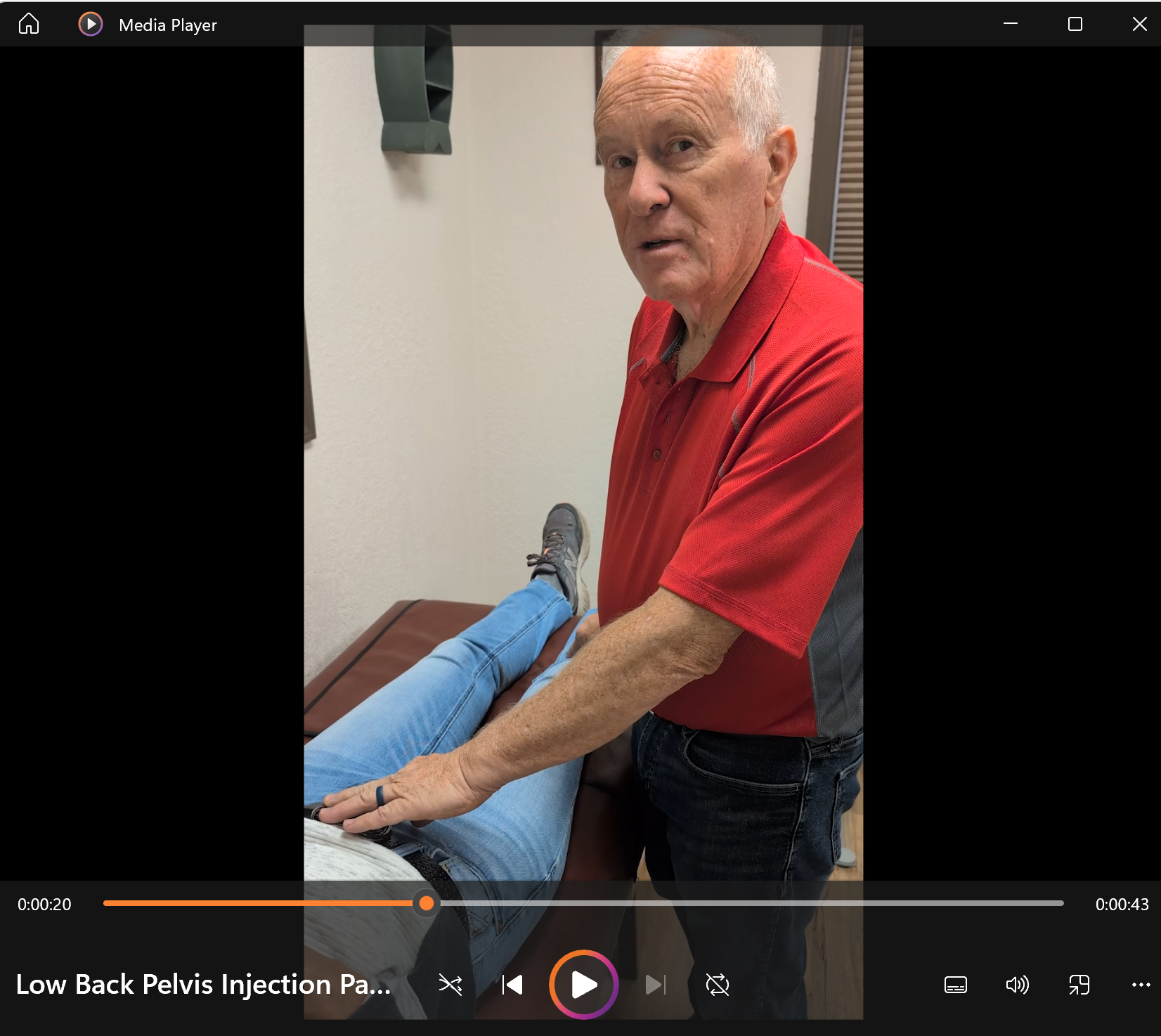 Low/Back Pelvis Injection Part 1