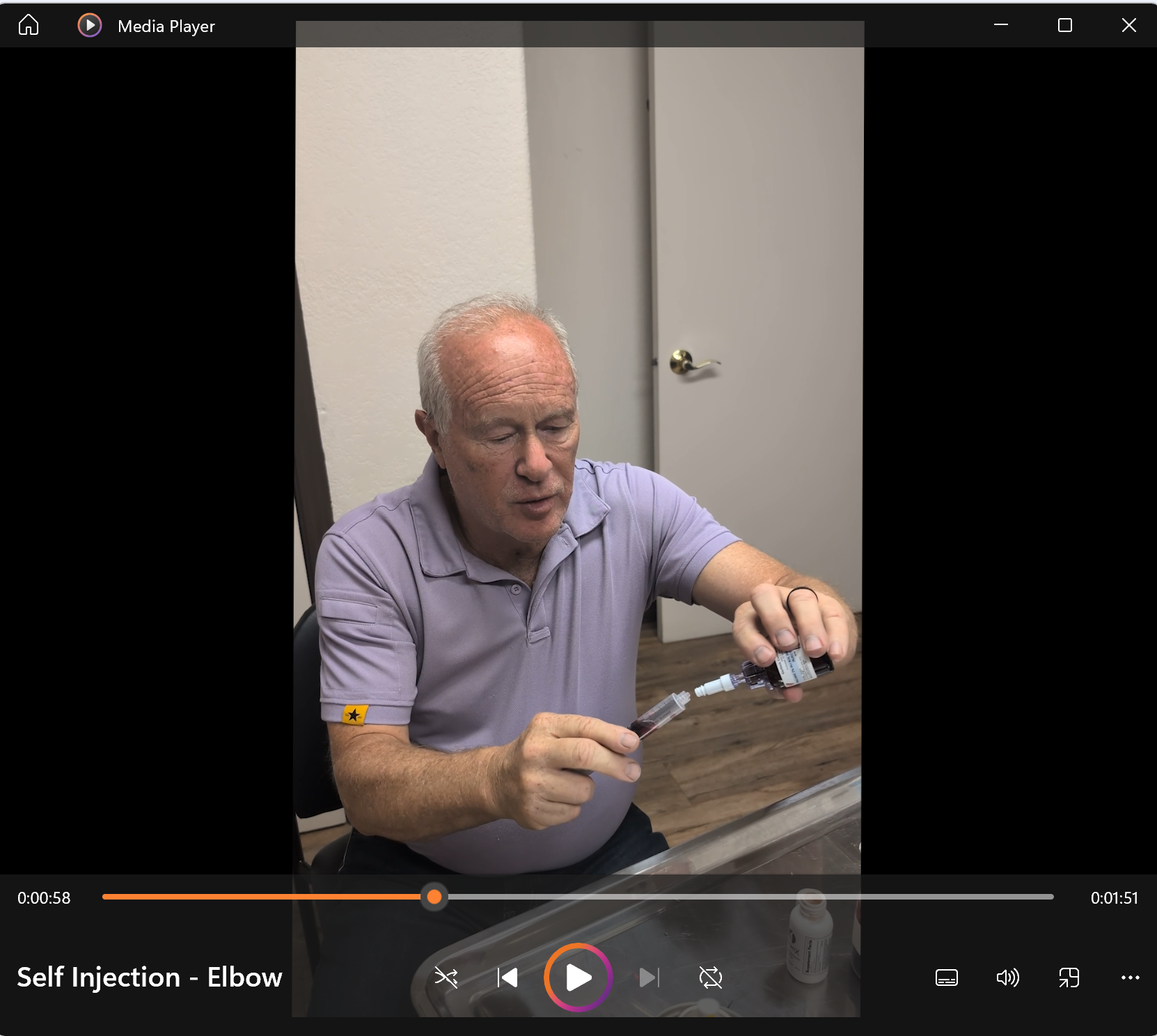 Self Injection - Elbow